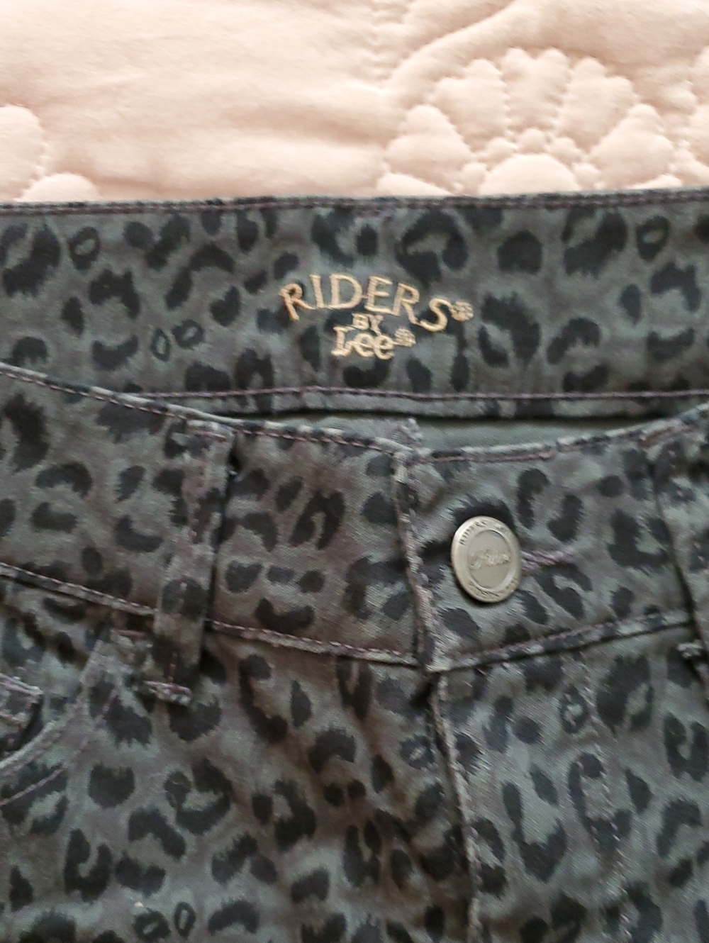Riders by Lee Skinny Jeans in Charcoal Leopard Print
